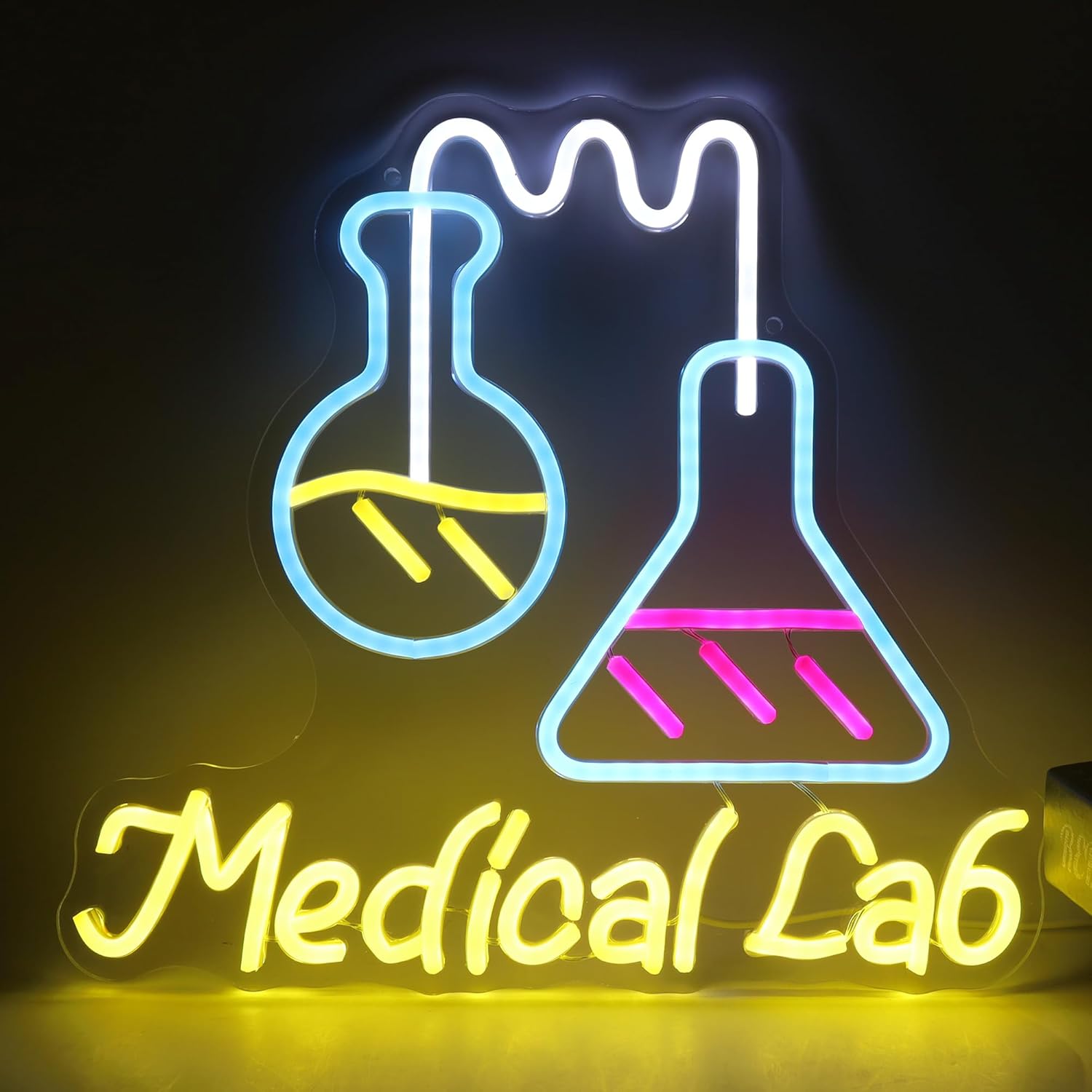 Medical Lab And Science - Insegna al Neon a Tema Laboratorio