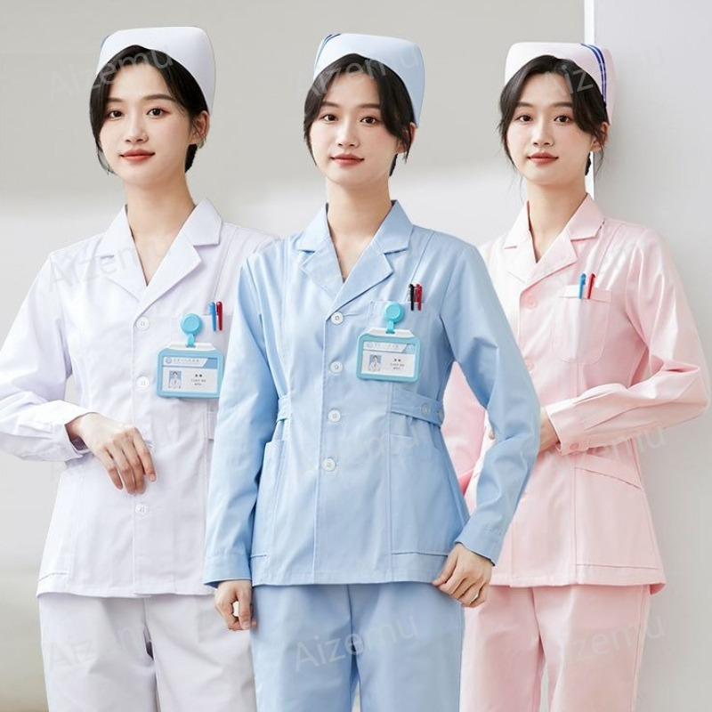 Medical Lab Coat - Nuova Camice Bianca a Maniche Lunghe