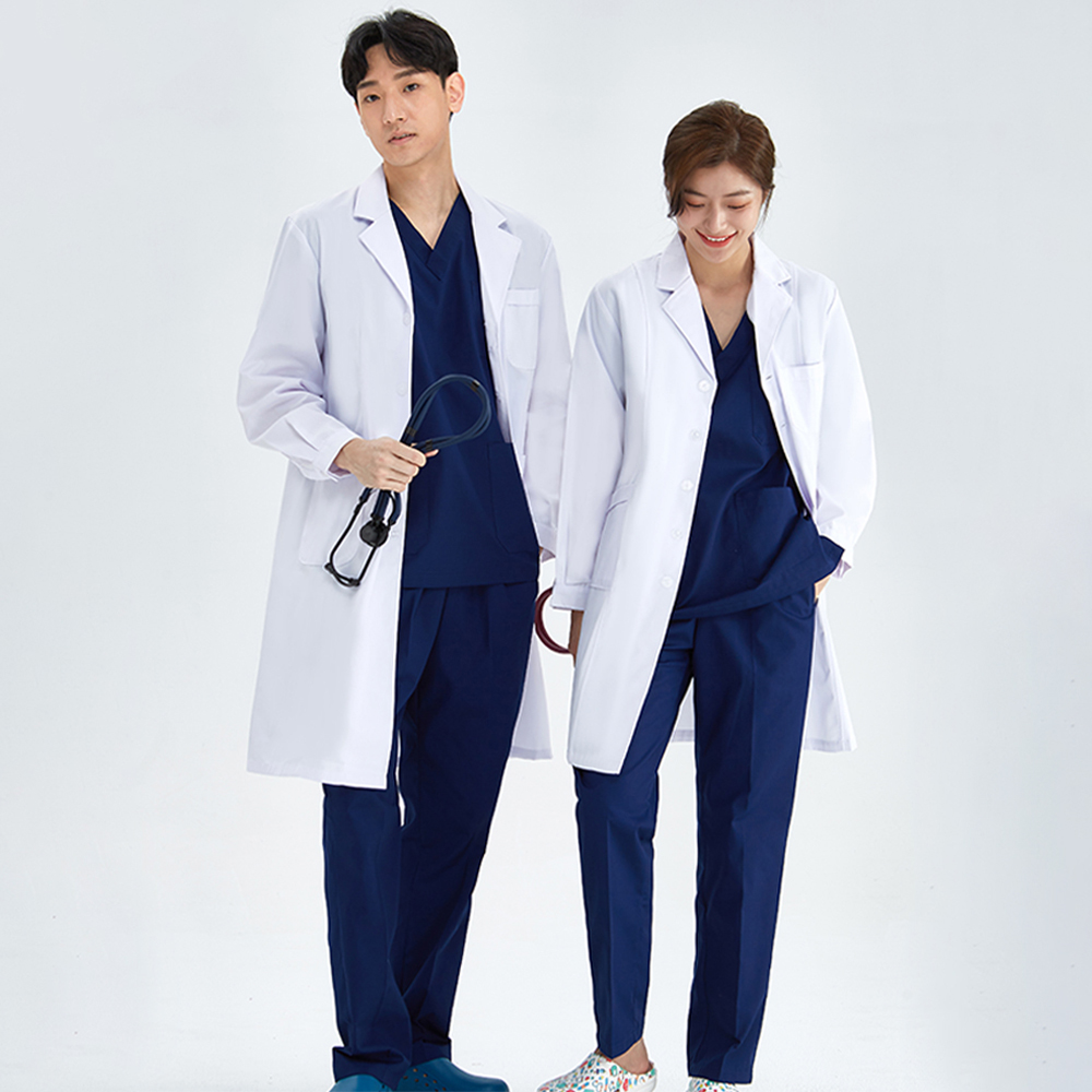Medical Lab Coat - Unisex camice bianco camice da laboratorio