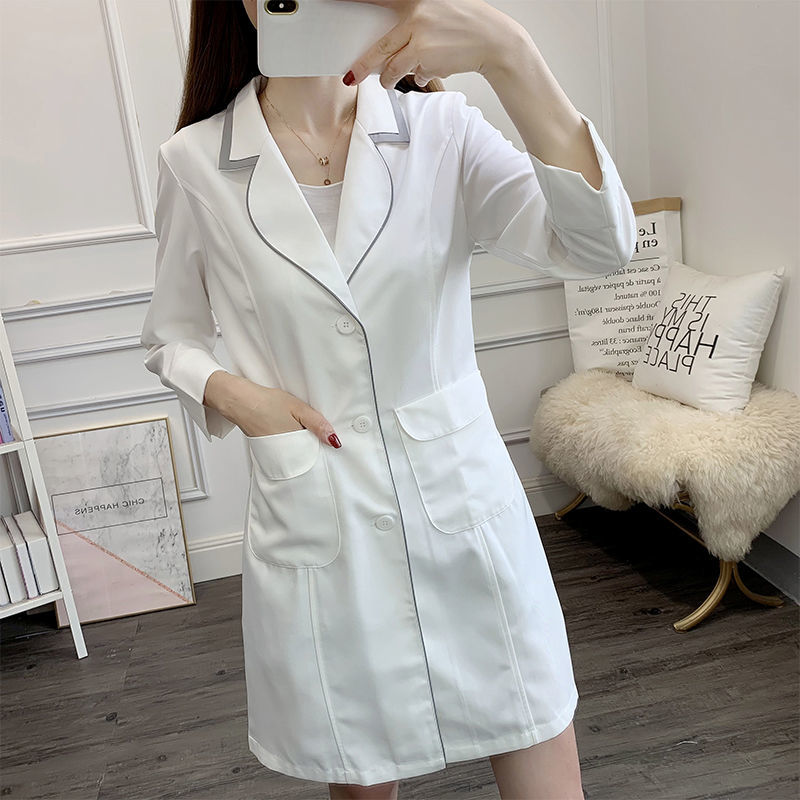 abito corto bianco uniforme di - Medical Lab Coat recensione e prezzo