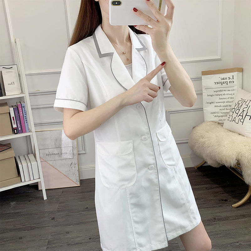 abito corto bianco uniforme di - Medical Lab Coat recensione e prezzo