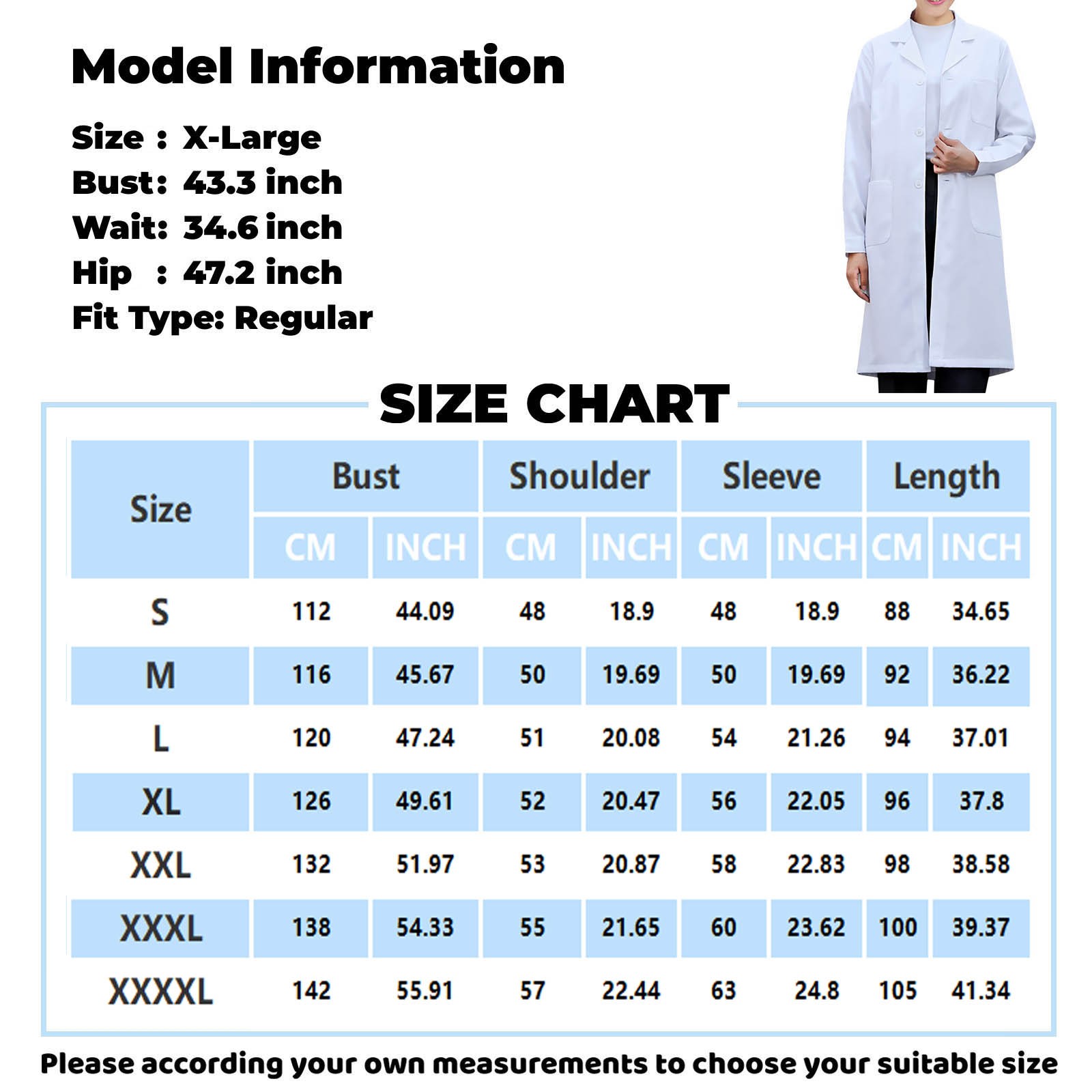 Camice da laboratorio bianco p - Medical Lab Coat recensione e prezzo