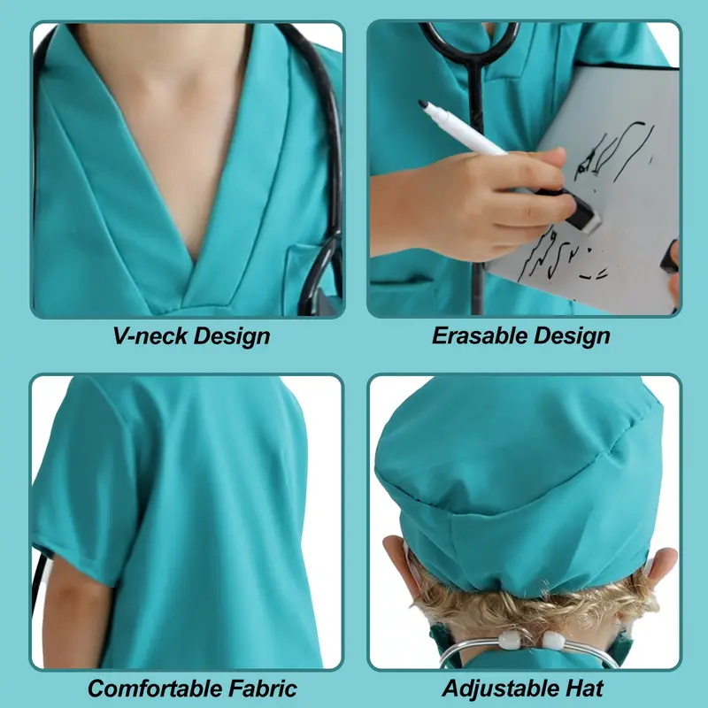 7PCS Bambini Dottore Infermier - Medical Lab Coat recensione e prezzo